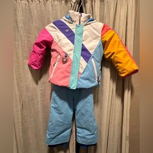 Girls Obermeyer Ski Jacket & Pants Size 3 Used in Good Condition